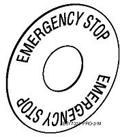Schneider Electric ZB6Y7330 МАРКИРОВКА \EMERGENCY STOP\