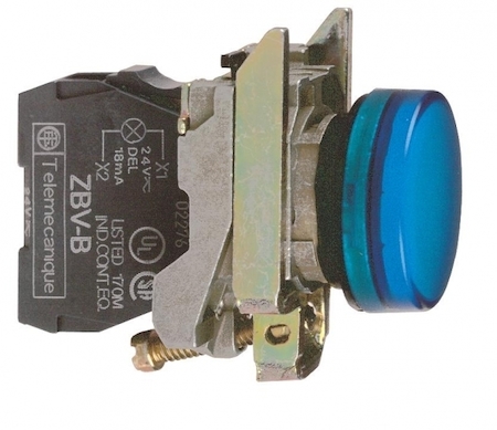 Schneider Electric СИГН. ЛАМПА 22ММ 24В СИНЯЯ XB4BVB6