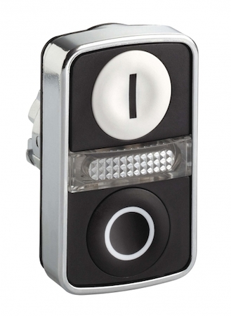 Schneider Electric ГОЛОВКА КНОПКИ ДВОЙНАЯ С МАРКИРОВК + LED ZB4BW7A1721