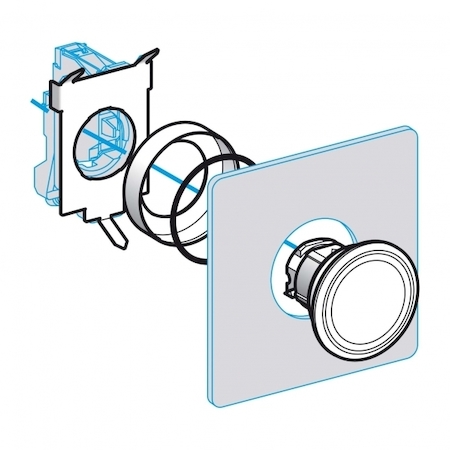 Schneider Electric ZB4BZ011 КОМПЛЕКТ ДЛЯ УСТАНОВКИ КНОПКИ
