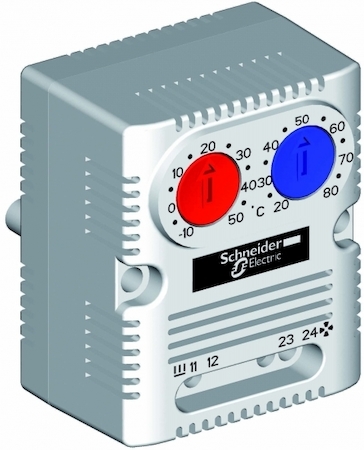 Schneider Electric NSYCCOTHD TЕРМОСТАТ C 2 РЕГУЛИРУЕМЫМИ УСТАВКАМИ