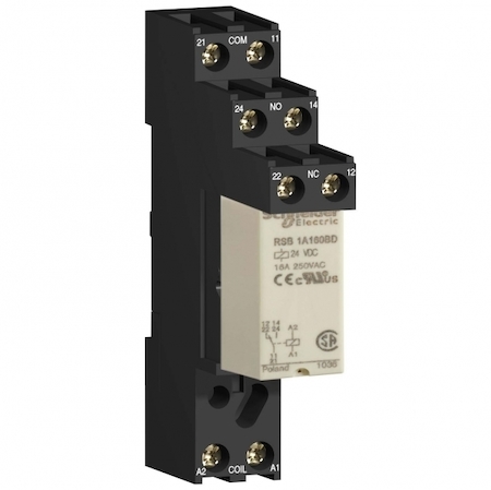 Schneider Electric RSB2A080BDS РЕЛЕ 2CO 24В ПОСТ.ТОК + РОЗЕТКА