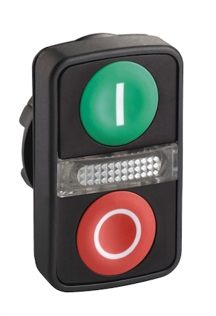 Schneider Electric ГОЛОВКА КНОПКИ ДВОЙНАЯ С МАРКИРОВК + LED ZB5AW7A3741