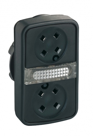 Schneider Electric ГОЛОВКА КНОПКИ ДВОЙНАЯ БЕЗ ВСТАВОК + LED ZB5AW7A9