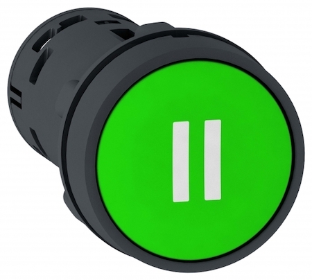 Schneider Electric XB7NA3136 КНОПКА 22ММ ЗЕЛЕНАЯ С ВОЗВРАТОМ 1НО "II"
