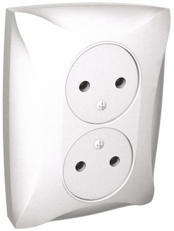 Schneider Electric WDE000420 ДУЭТ РОЗЕТКА двойная без заземления, 16А, в сборе, ШАМПАНЬ
