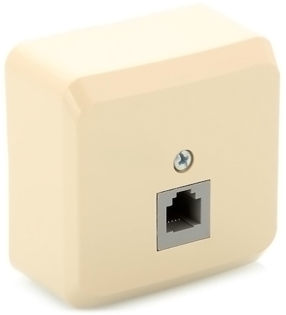 Schneider Electric TELA-001k ЭТЮД О/У телефонная РОЗЕТКА, КРЕМОВ, Россия