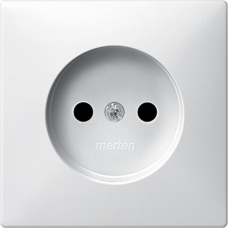 Schneider Electric MTN2030-4019 MERTEN ЦЕНТР.ПЛАТА д/механизма розетки б/заземляющего контакта ПОЛ.БЕЛЫЙ, SD QF