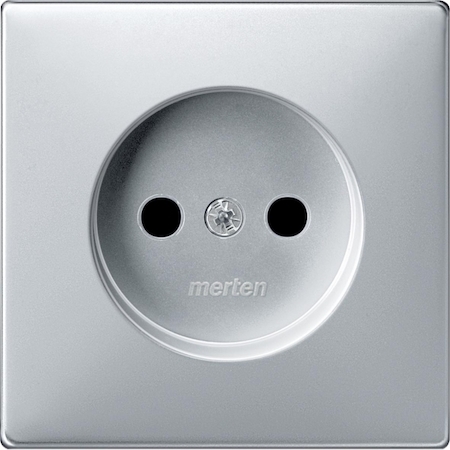 Schneider Electric MTN2030-4060 MERTEN ЦЕНТР.ПЛАТА д/механизма розетки б/заземляющего контакта АЛЮМИНИЙ,SD QF