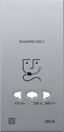 Schneider Electric MTN213460 Механизм розетки для БРИТЬЯ алюминий