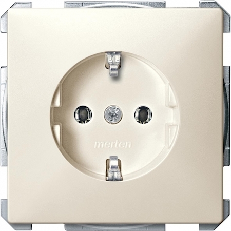 Schneider Electric MTN2301-4044 MERTEN МЕХАНИЗМ розетки 16А с з/к б/шт. БЕЖЕВЫЙ, QF SD