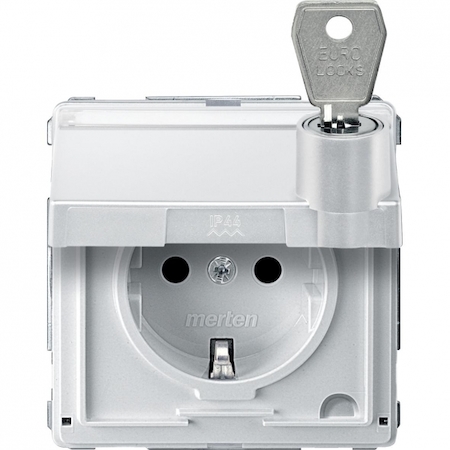 Schneider Electric MTN2317-7219 МЕХ-М РОЗЕТКИ С КРЫШК. И ЗАМК.