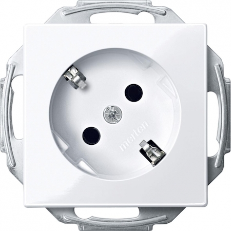 Schneider Electric MTN2370-0325 MERTEN МЕХАНИЗМ розетки 45° з/шт, АКТИВНЫЙ БЕЛЫЙ, QF SM
