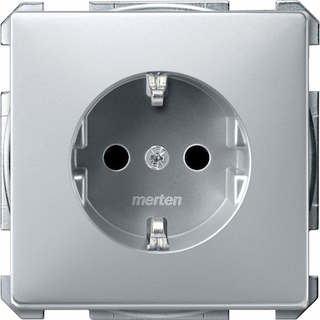 Schneider Electric MTN2400-4060 МЕХ-М РОЗ.SCHUKO С ВИНТ.ЗАЖИМ.АЛЮМИНИЙ