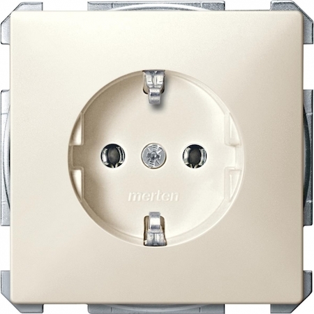 Schneider Electric MTN2401-4044 MERTEN МЕХАНИЗМ розетки 16А с з/к б/шт. БЕЖЕВЫЙ, QF SD