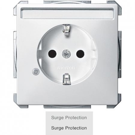 Schneider Electric MTN2405-4019 Механизм розетки С/Ш З/К защита от перенапряжения+НАД