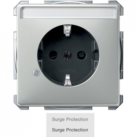 Schneider Electric MTN2405-4146 Механизм розетки С/Ш З/К защита от перенапряжения+НАД