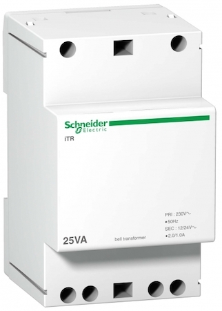 Schneider Electric A9A15215 ЗВОНКОВЫЙ ТРАНСФОРМАТОР iTR 25ВА 12/24В ACTI9