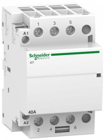 Schneider Electric A9C20443 МОДУЛЬНЫЙ КОНТАКТОР iCT40A 3НО 127В 60ГЦ