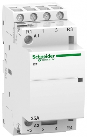 Schneider Electric A9C20838 МОДУЛЬНЫЙ КОНТАКТОР iCT25A 2НО 2НЗ 220/240В АС 50Г