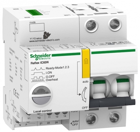 Schneider Electric A9C63225 АВТОМАТИЧЕСКИЙ ВЫКЛЮЧАТЕЛЬ REFLEX iC60N 2П 25A D Ti24