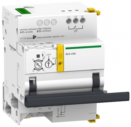 Schneider Electric A9C70122 Acti 9 RCA мотор-редуктор для автоматов iC60 1P, 1P+N, 2P c интерфейсом Ti24