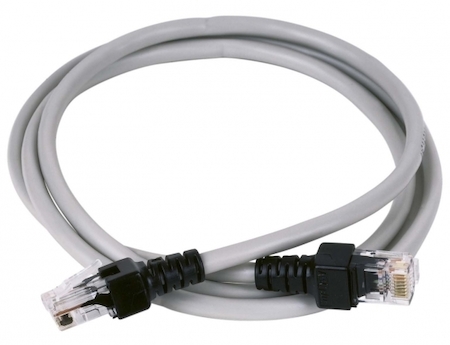 Schneider Electric TCSECU3M3M3S4 Соед. каб. Ethernet, 2хRJ45 в пром. исполнении, Cat 5E, 3 метра - стандарт UL