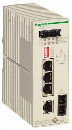Schneider Electric 499NMS25101 ETHERNET SWITCH - 4 ПОРТА 10/100 BASE-TX