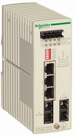 Schneider Electric 499NMS25102 ETHERNET SWITCH - 3 ПОРТА 10/100 BASE-TX