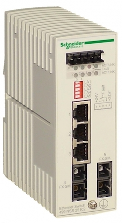 Schneider Electric 499NSS25102 ETHERNET SWITCH - 3 ПОРТА 10/100 BASE-TX