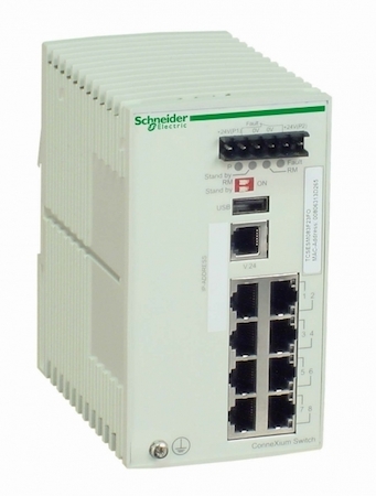Schneider Electric TCSESM083F23F0 КОММУТАТОР CONNEXIUM (MANAGED) 8TX