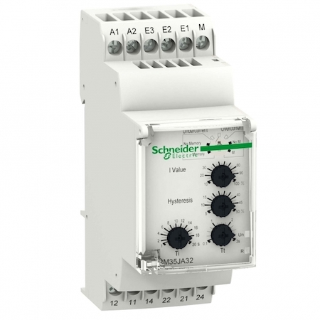 Schneider Electric RM35JA32MW РЕЛЕ КОНТРОЛЯ ПОВЫШ/ПОНИЖ ТОКА 0,15-15A