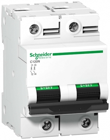 Schneider Electric A9N18344 АВТОМАТИЧЕСКИЙ ВЫКЛЮЧАТЕЛЬ C120N 2П 63A B