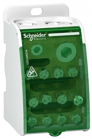 Schneider Electric LGY125014 РАСПРЕДЕЛИТЕЛЬНЫЙ БЛОК ВИНТОВОЙ 1П 250А 14 ОТВЕРСТИЙ