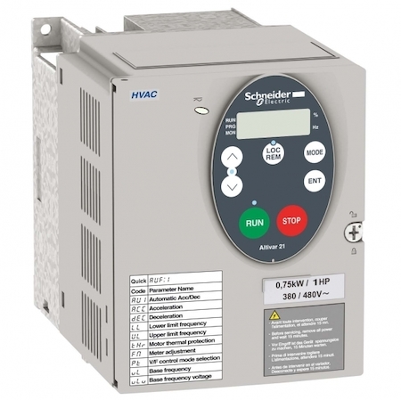 Schneider Electric ATV21HU40N4 Преобразователь частоты ATV21 4кВт 480В ЭМС IP20
