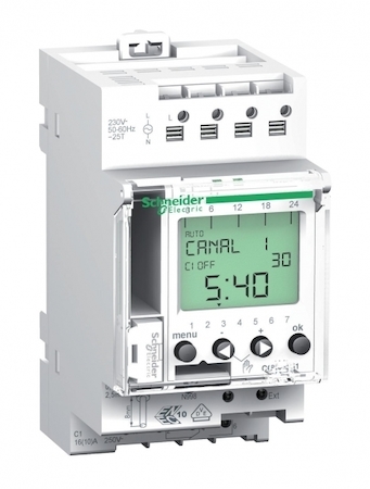 Schneider Electric CCT15401 РЕЛЕ ВРЕМ ЭЛЕКТРОН IHP+1C 24Ч + 7ДН 1КАН