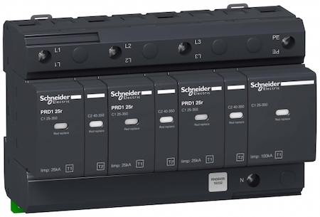 Schneider Electric 16332 PRD 1 25r УЗИП со смен. карт. 3P+N
