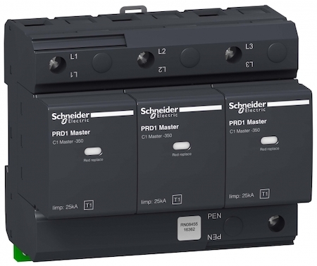 Schneider Electric 16362 PRD1 MASTER ОПН 3-ПОЛЮСНЫЙ КЛАСС 1 СО СМЕННЫМИ КАРТРИДЖАМИ
