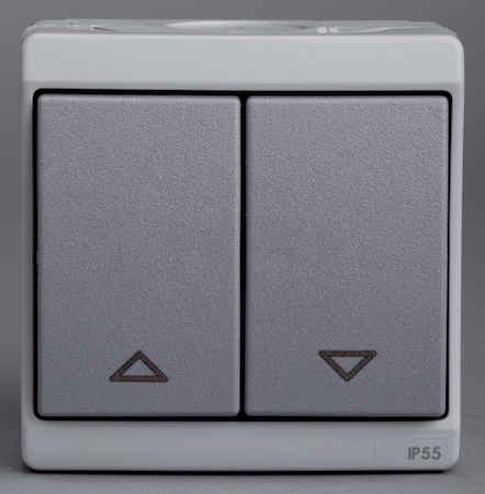 Schneider Electric ENN35741 Выключатель для жалюзи, механическая блокировка, серый IP55