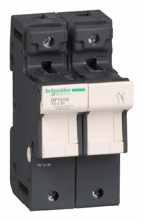 Schneider Electric DF141N РАЗЪЕДИНИТЕЛЬ-ПРЕДОХРАНИТЕЛЬ 50A.1P+N.14Х51