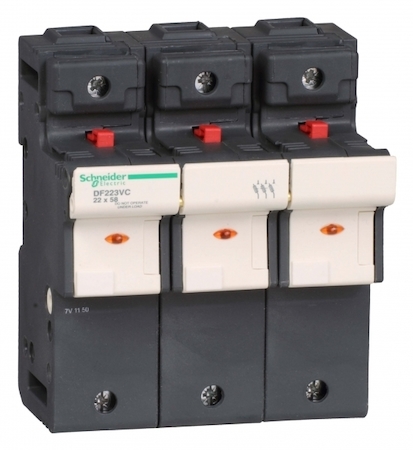 Schneider Electric DF223VC РАЗЪЕДИНИТЕЛЬ-ПРЕДОХРАНИТЕЛЬ 125A.С УКАЗАТЕЛЕМ СРАБАТЫВАНИЯ 3Р.22Х58