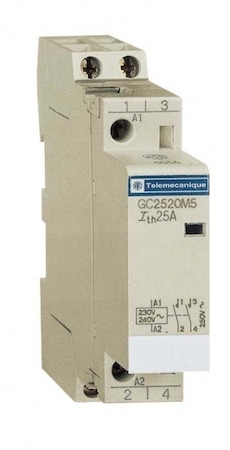 Schneider Electric GC2511M5 МОДУЛЬНЫЙ КОНТАКТОР 2ПОЛЮСА (НО+НЗ).25А. ЦЕПЬ УПРАВЛЕНИЯ 220В 50ГЦ