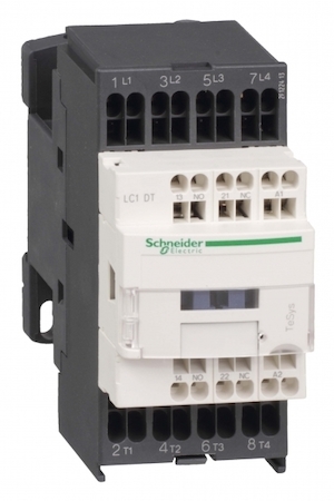 Schneider Electric LC1DT403E7 КОНТАКТОР D 4P (4НО),АС1 40 А,НО+НЗ,48V 50/60 ГЦ,