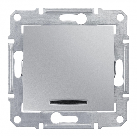 Schneider Electric SDN0201260 Выключатель 2-полюсной с красным индикатором 16А, алюминий