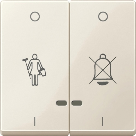Schneider Electric MTN3429-0344 MERTEN КЛАВИША двойн с ок.д/свет.инд.Пикт."горничная""переч.звонок", БЕЖЕВЫЙ, SM