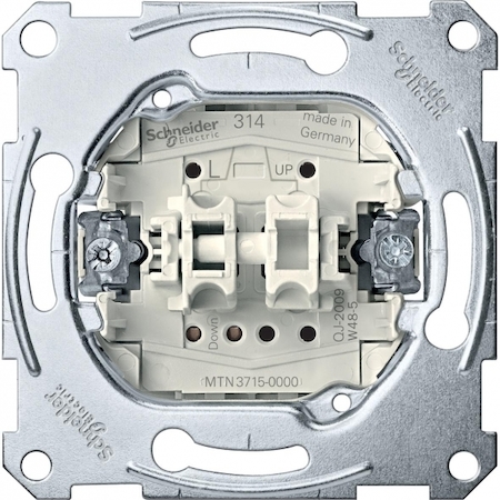 Schneider Electric MTN3715-0000 MERTEN МЕХАНИЗМ выключателя рольставней 1-полюсный 10А, QF