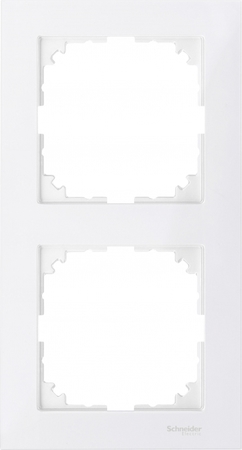 Schneider Electric MTN4020-3619 MERTEN M-Pure РАМКА 2 поста, ПОЛ.БЕЛЫЙ, SM