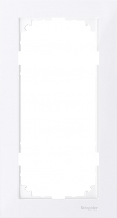 Schneider Electric MTN4025-3625 MERTEN M-Pure РАМКА 2 поста б/перегородки, АКТИВНЫЙ БЕЛЫЙ, SM