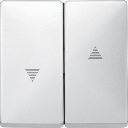 Schneider Electric MTN411519 MERTEN КЛАВИША Х2 для жалюзи и кноп., ПОЛ.БЕЛЫЙ, QF SD