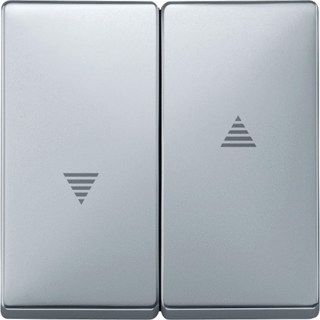 Schneider Electric MTN411560 MERTEN КЛАВИША Х2 для жалюзи и кноп., АЛЮМИНИЙ, QF SD
